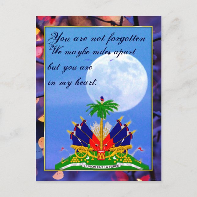 Haïti avec carte postale Love_ (Devant)