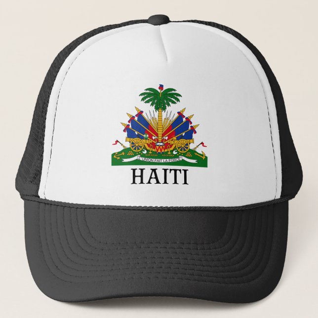 HAITI - emblem/coat of arms/flag/symbol Trucker Hat (Front)