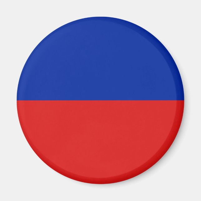 Haiti Fisheye Flag Magnet (Front)