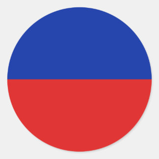 Haiti Fisheye Flag Sticker