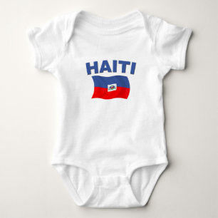 Haiti Flag 1 Baby Bodysuit