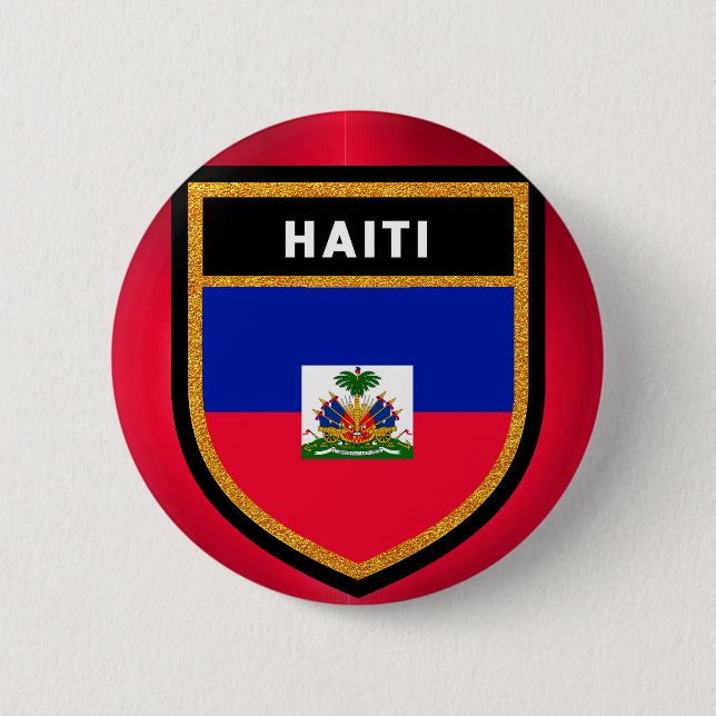 Haiti Flag 2 Inch Round Button (Front)
