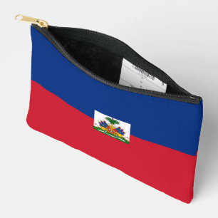 Haiti flag accessory pouch