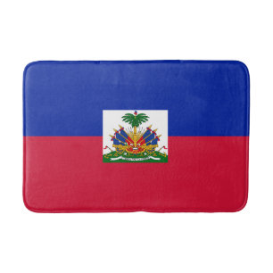 Haiti Flag Bath Mat