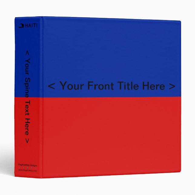Haiti Flag Binder (Front/Spine)