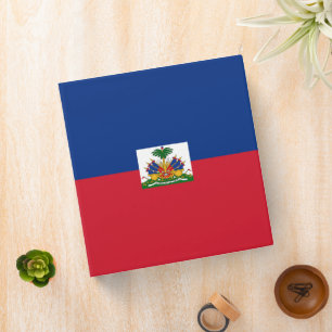 Haiti flag binder