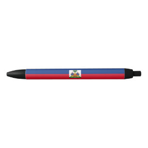 Haiti flag black ink pen