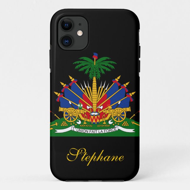 Haiti Flag Case-Mate iPhone Case (Back)