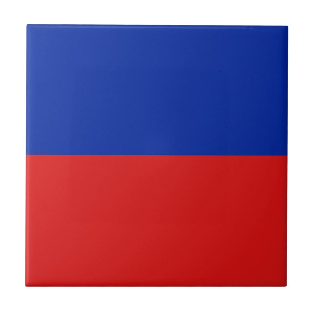 Haiti Flag Ceramic Tile (Front)