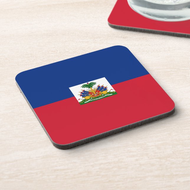 Haiti flag coaster (Left Side)