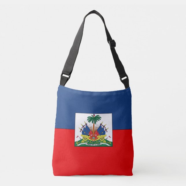 Haiti Flag Crossbody Bag (Front)