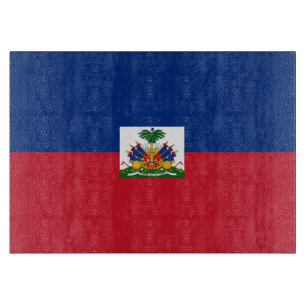 Haiti flag cutting board