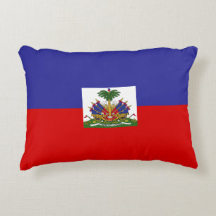Haiti Flag Decorative Pillow