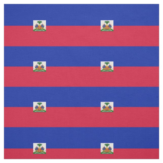 Haiti Flag Fabric (Swatch)