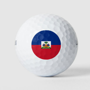 Haiti flag golf balls