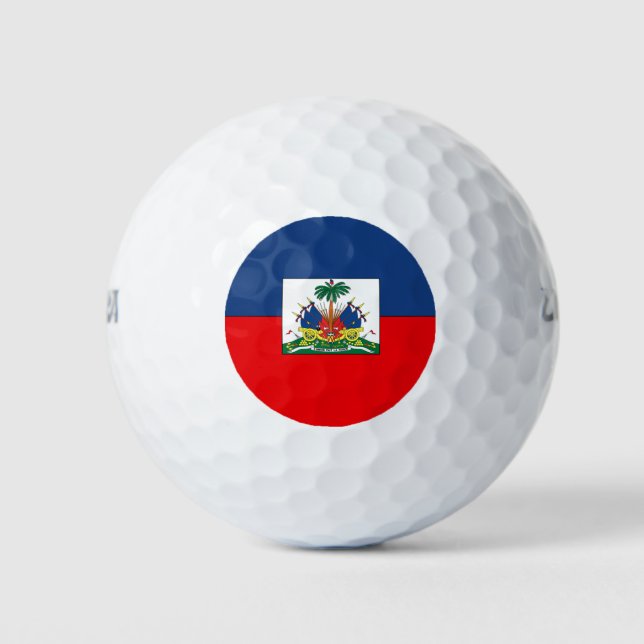 Haiti Flag Golf Balls (Front)