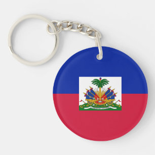 Haiti Flag Keychain