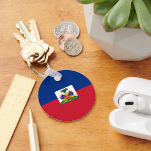 Haiti flag keychain
