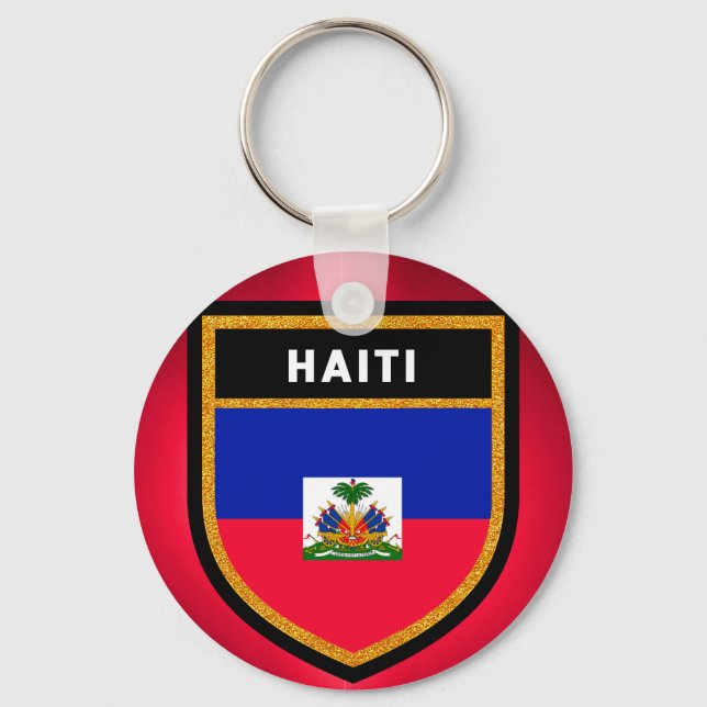 Haiti Flag Keychain (Front)