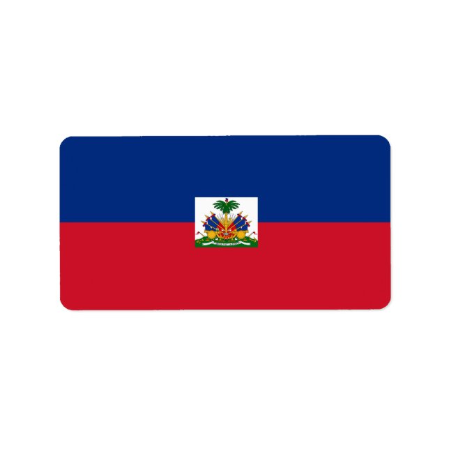 Haiti flag label (Front)