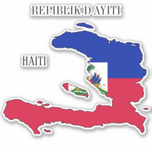 Haiti Flag Map