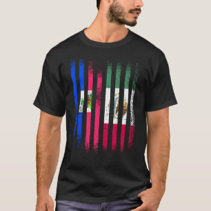 Haiti Flag Mexico Grown Country Flags Stripes T-Shirt