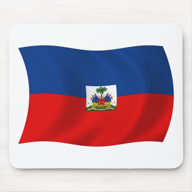 Haiti Flag Mousepad (Front)