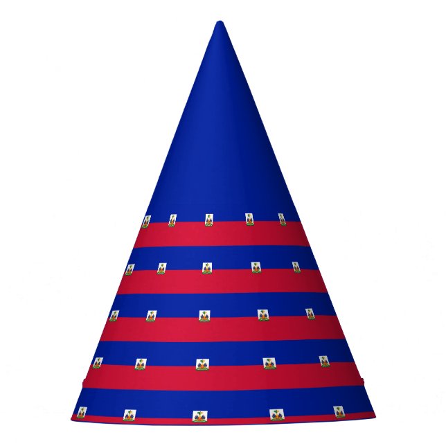 Haiti flag  party hat (Front)