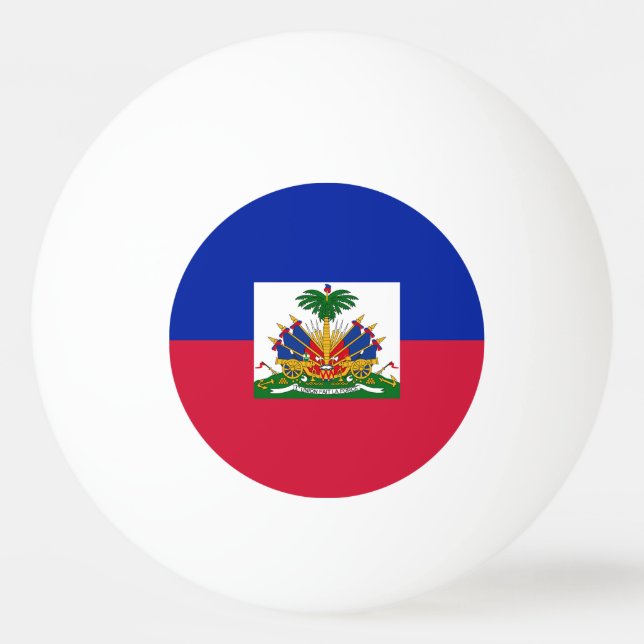 Haiti Flag Ping Pong Ball (Front)