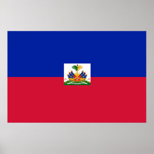 Haiti flag poster