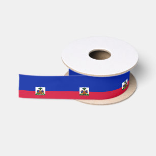 Haiti Flag Satin Ribbon