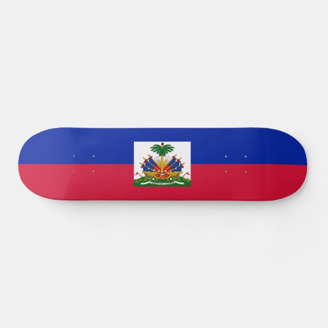 Haiti Flag Skateboard (Horz)