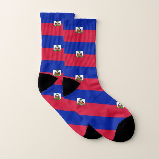 Haiti Flag Socks (Pair)