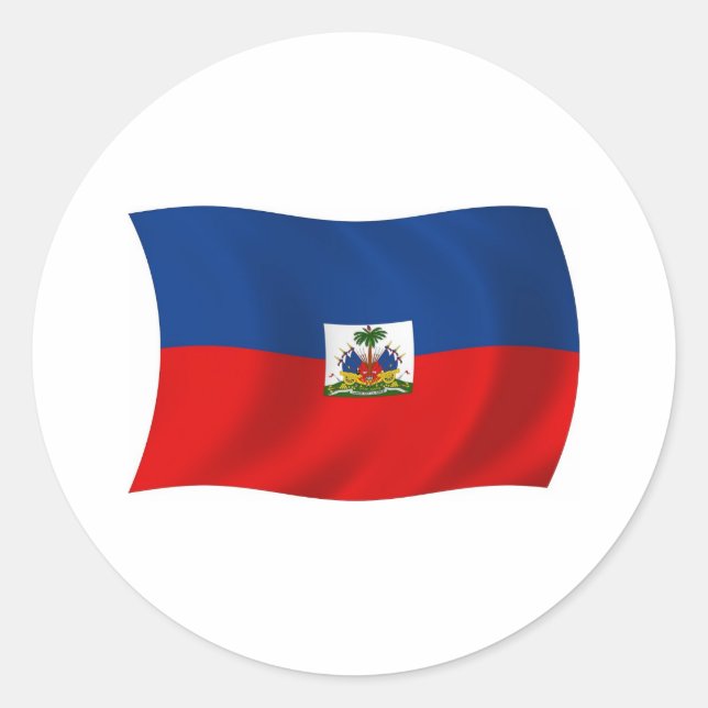 Haiti Flag Sticker (Front)