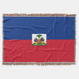 Haiti flag throw blanket