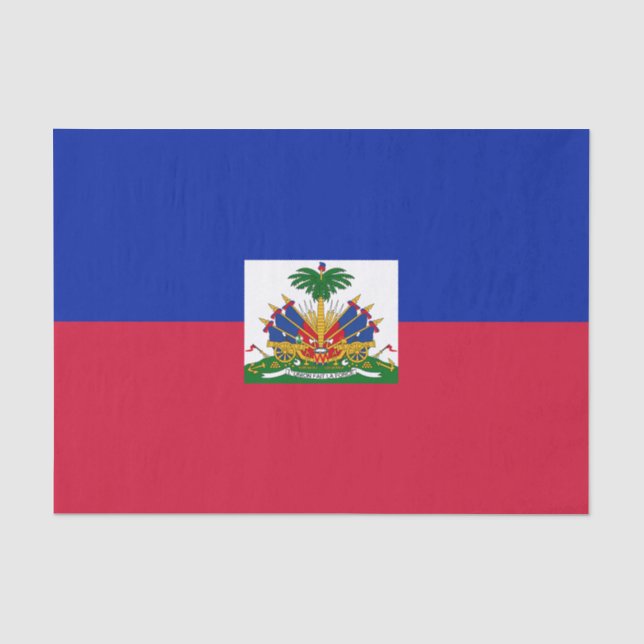 Haiti Flag Tissue Paper (Front)