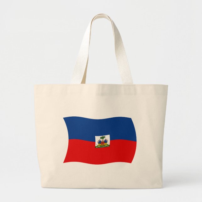 Haiti Flag Tote Bag (Front)