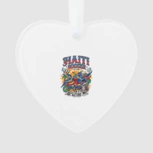 Haïti Football Squelette Attaquant Nations Style A