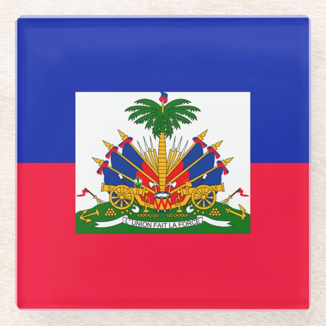 Haiti Glass Coaster (Front)