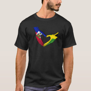 Haiti Haitian America Jamaica Caribbean Flag Mixed T-Shirt
