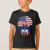 Haiti Haitian American USA Tree Roots Flag