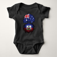 Haiti Haitian Australian Australia Tree Roots Flag