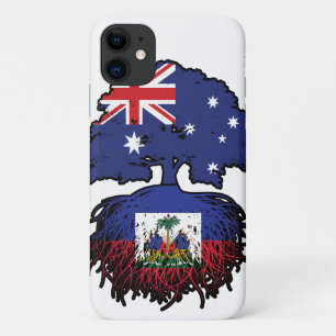 Haiti Haitian Australian Australia Tree Roots Flag iPhone 11 Case