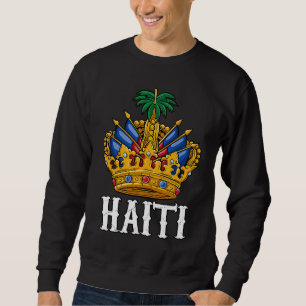 Haiti Haitian Flag Day Proud Prince Boy Ayiti Kid Sweatshirt