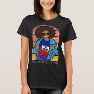 Haiti Haitian Flag Day Proud Woman Ayiti Girl 23 T-Shirt
