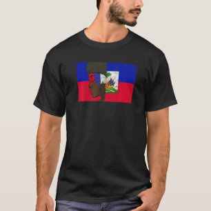 Haiti Haitian Love Flag Proud Girl Princess Queen  T-Shirt
