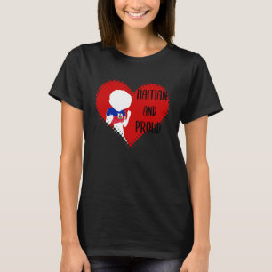 Haiti Haitian Love Flag Proud Woman Princess Crown T-Shirt