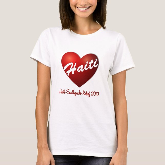 Haiti Heart Earthquake Relief T-Shirt (Front)