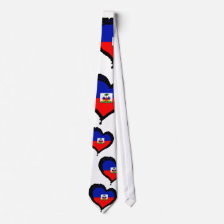 Haiti Heart Flag Tie
