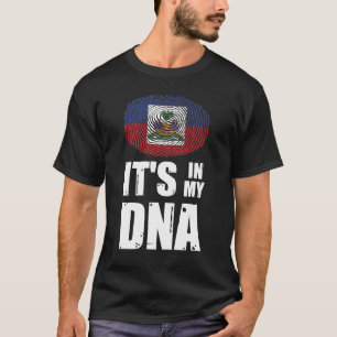 Haiti It's In My DNA Haitian Pride Fingerprint T-Shirt
